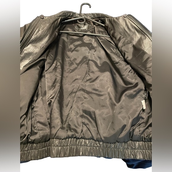 Greg Bell Men's Size M Soft Genuine Leather Black Bomber Jacket - Picture 12 of 15